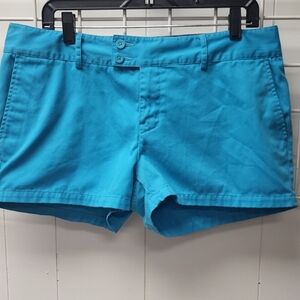 NORTH FACE, Bright Turquoise Women's Cotton Shorts, SIZE 14